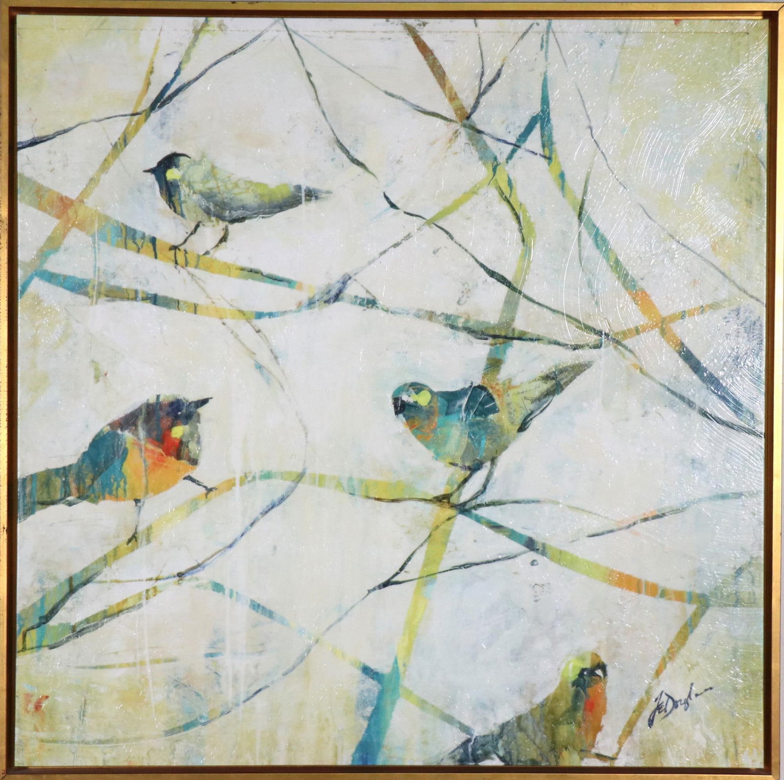 BIRD GICLEE FRAMED ARTWORK (1 of 3)