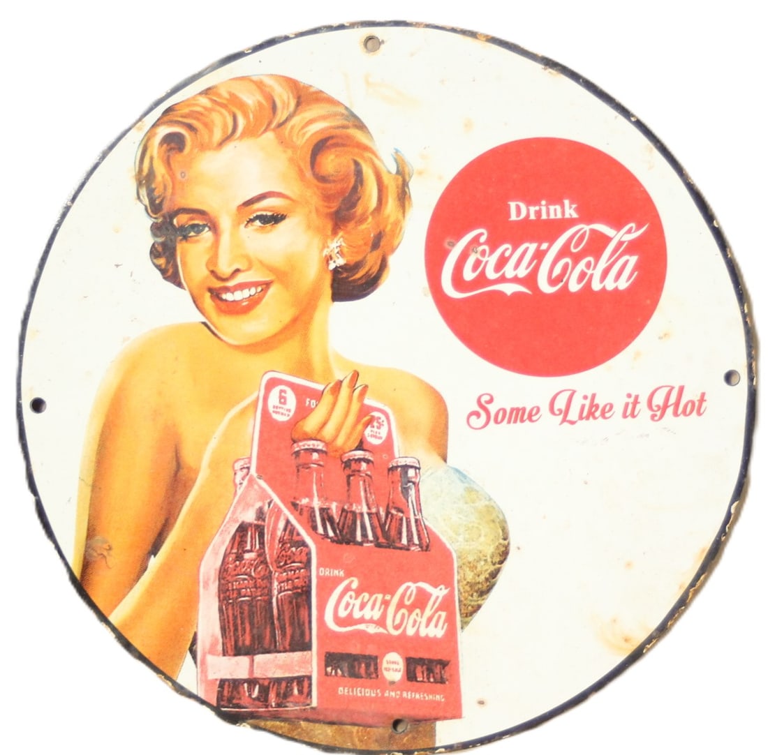 COCA COLA METAL SIGN: COCA COLA METAL SIGN Height: 12 in. by Width: 12 in