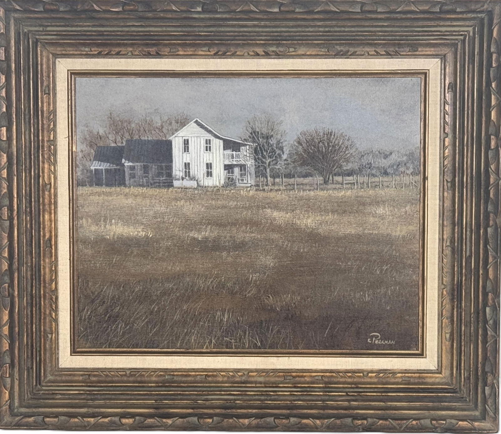 ACRYLIC ON CANVAS LANDSCAPE BY ROBERT FREEMAN: ACRYLIC ON CANVAS LANDSCAPE BY ROBERT FREEMAN Height: 25 in. by Width: 28.5 in.