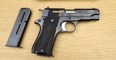 STAR BONIFACIO ECHEVERRIA,S.A. BM 9MM PARA Pistol.: STAR BONIFACIO ECHEVERRIA,S.A. BM 9MM PARA Pistol.Tight Action Semi Auto This compact 9mm pistol boasts a sleek design and reliable performance.Its ergonomic grip and smooth trigger pull ensure accura