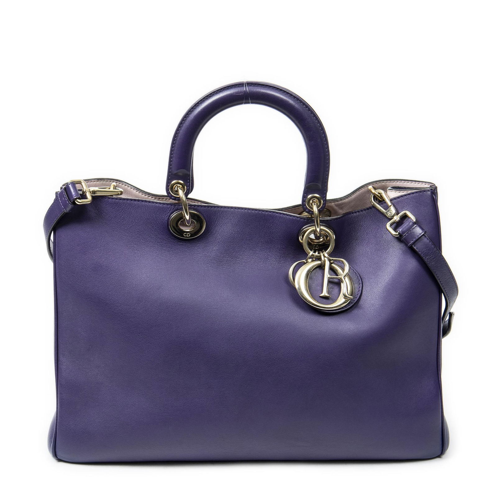 Dior Large Diorissimo Tote Purple Smooth (1 of 9)