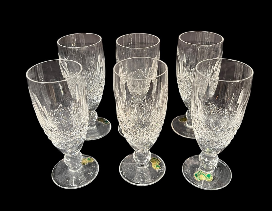 SET OF 6 WATERFORD CRYSTAL COLLEEN CHAMPAGNE GLASS (1 of 2)