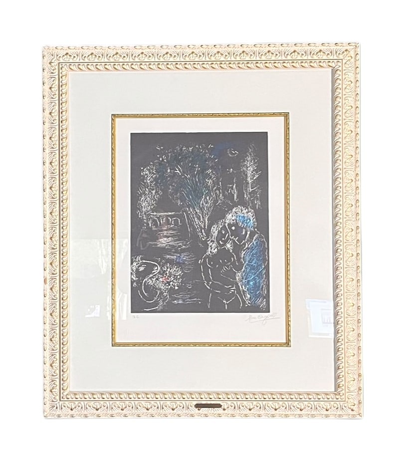 MARC CHAGALL PRINT "GREEN TREE" H. C. LITHOGRAPH (1 of 2)