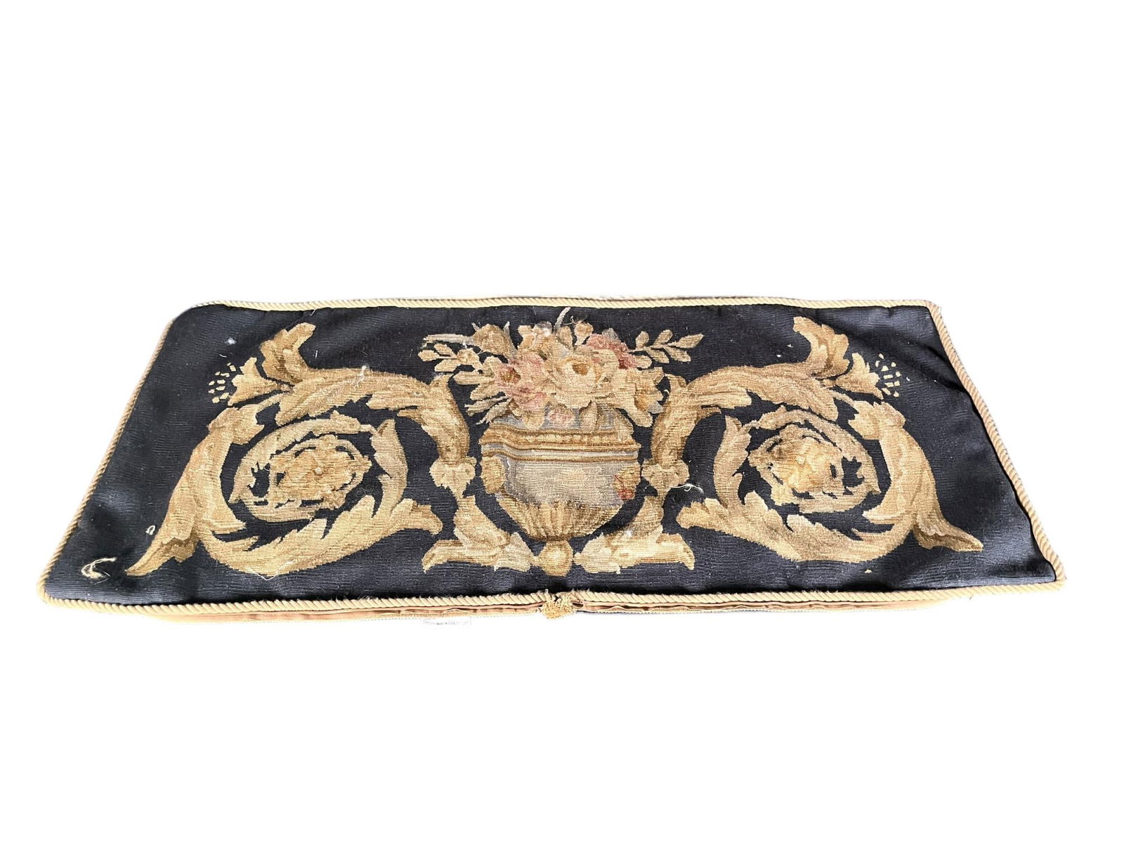 THREE NEEDLEPOINT UPHOLSTERED PILLOW COVERS (1 of 3)