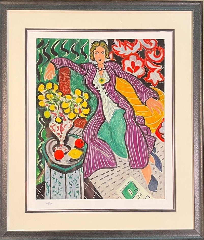 HENRI MATISSE WOMAN IN A PURPLE COAT PRINT (1 of 2)