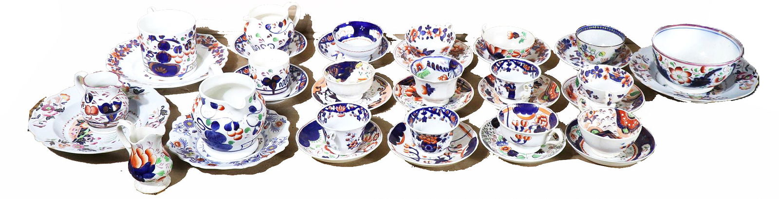 MIXED LOT NINETEEN 19th CENTURY ENGLISH IRONSTONE PIECES (1 of 5)