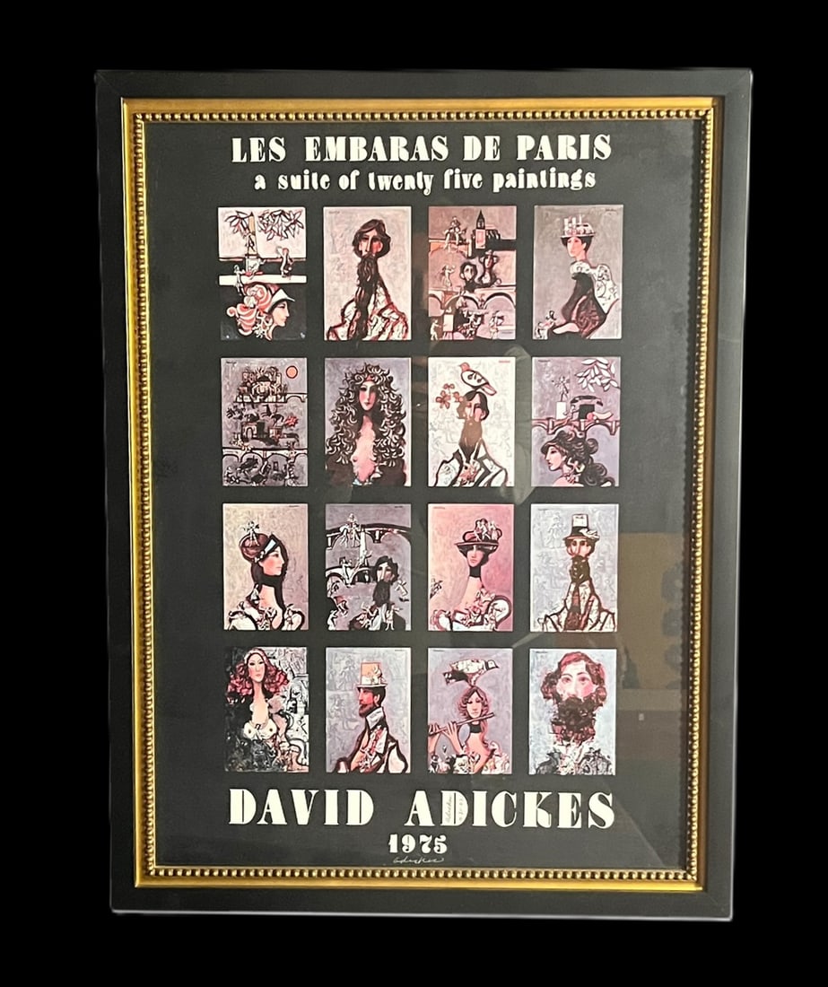 DAVID ADICKES POSTER, 1975: DAVID ADICKES POSTER, 1975. Height: 24.5 in. by Width: 18.5 in.