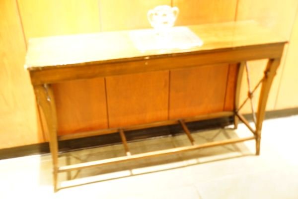 TWO CONSOLE TABLES: TWO CONSOLE TABLES. Height: 30 in. by Width: 50 in. by Depth: 14 in.