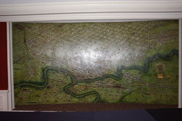 DAVID ADICKES WALL MURAL ON 10th FLOOR.: DAVID ADICKES WALL MURAL ON 10th FLOOR.