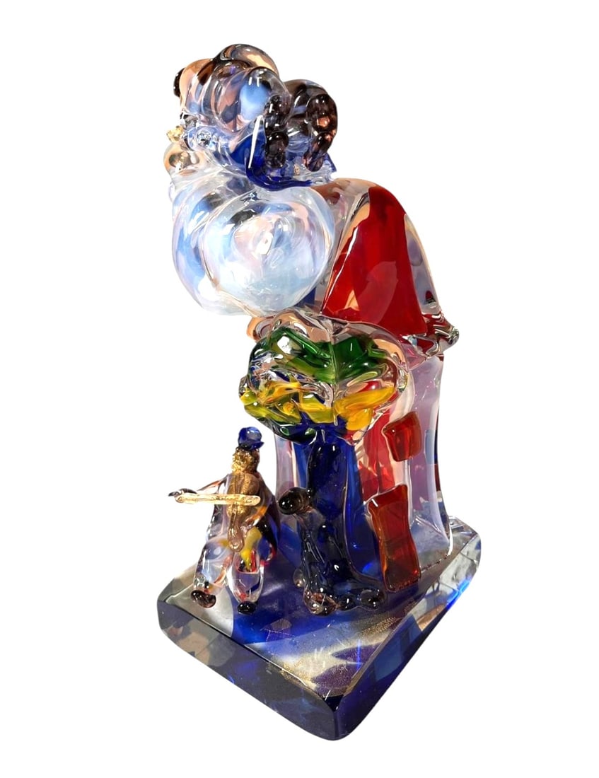 FURLAN WALTER "HOMAGE A CHAGALL" MURANO GLASS (1 of 7)