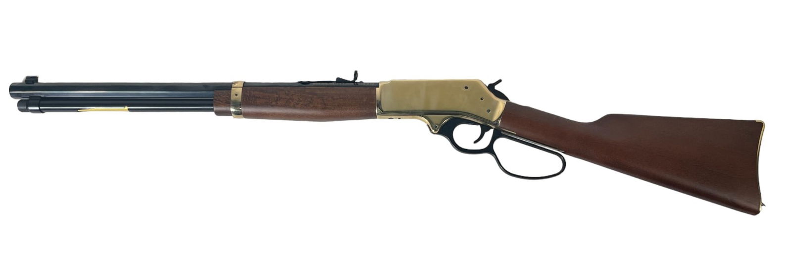 HENRY BRASS LEVER ACTION 30-30 RIFLE: HENRY BRASS LEVER ACTION 30-30 SIDE GATE LARGE LOOP RIFLE. OCT BBL SIDE GATE MODEL H009BGL. SERIAL #TTB1588GL(L260)