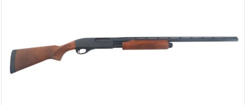 REMINGTON 870 EXPRESS MAGNUM 20 GA SHOTGUN: REMINGTON 870 EXPRESS MAGNUM 20 GA SHOTGUN. Remington Model 870 Express Magnum 20 gauge pump action shotgun. 2.75"-3" shells. Removable Full choke. Matte black finish. Checkered wood stocks. Vented ri