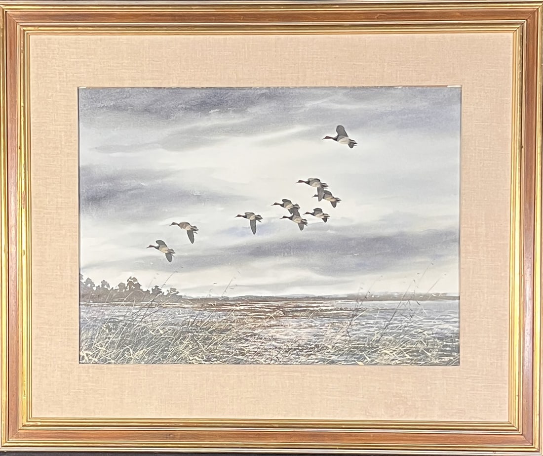 GEESE PRINT 1964: GEESE PRINT 1964. Height: 35 in. by Width: 43 in.