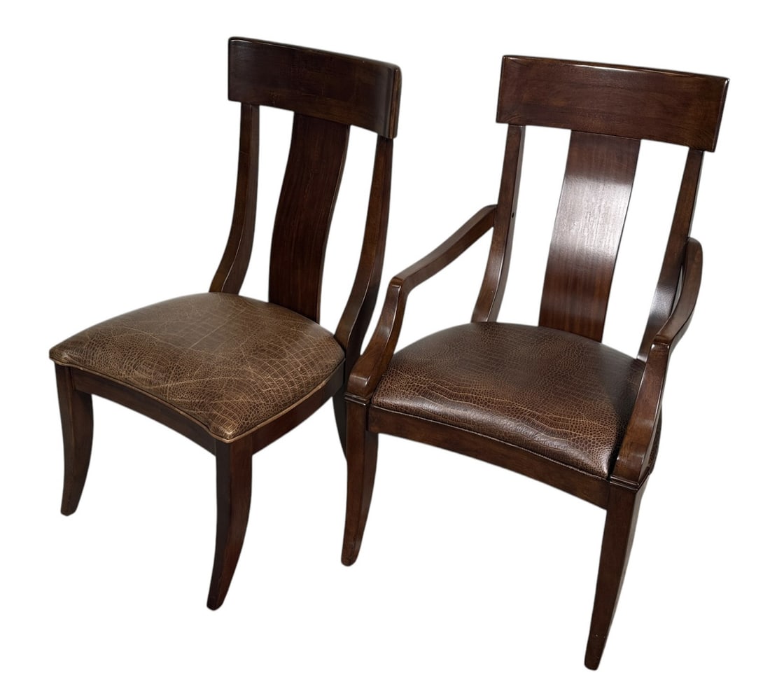 8 EMPIRE STYLE CONTEMPOARY DINING CHAIRS WITH (1 of 4)