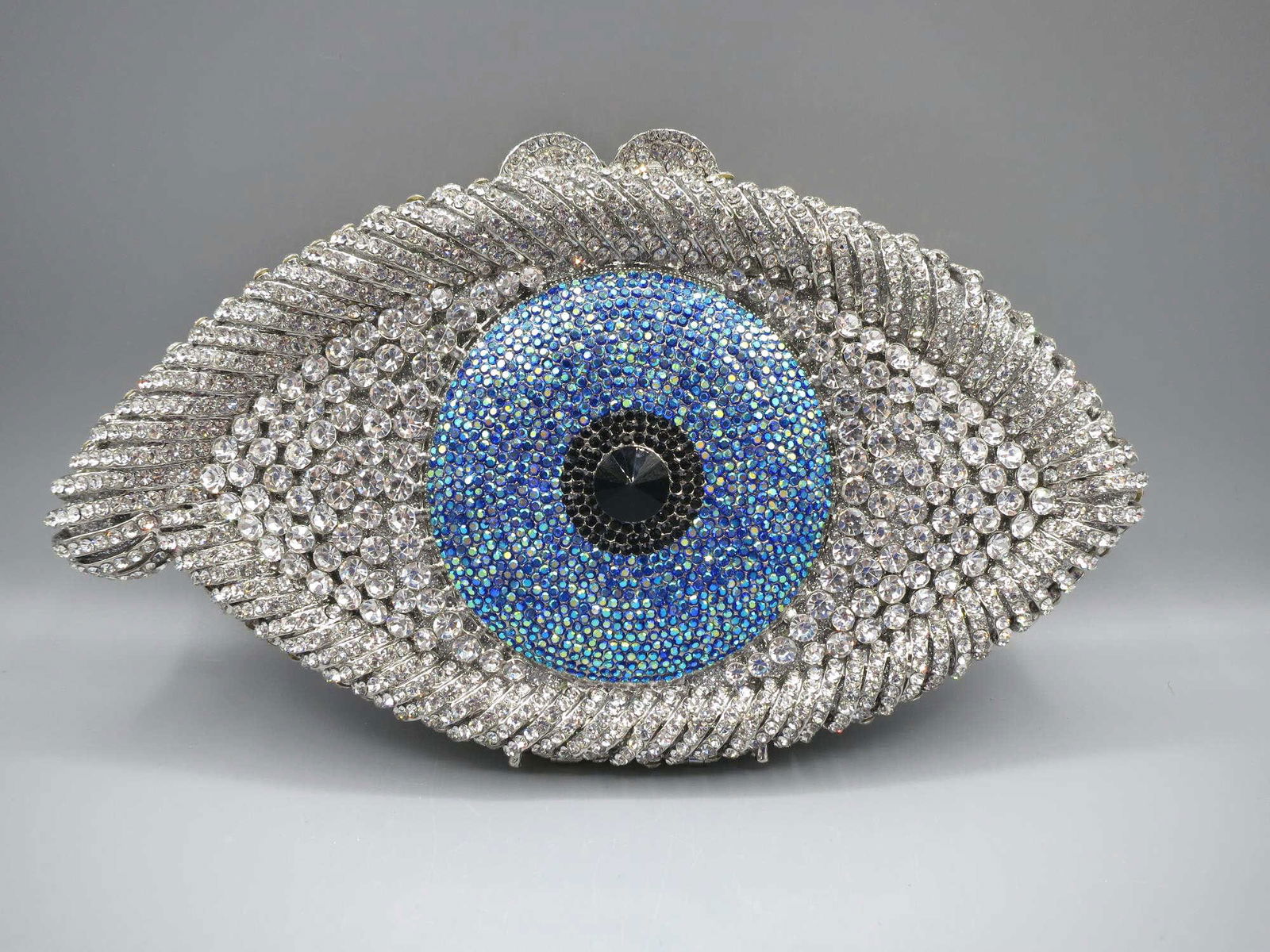 CRYSTAL EMBELLISHED EYE MOTIF CLUTCH (1 of 4)
