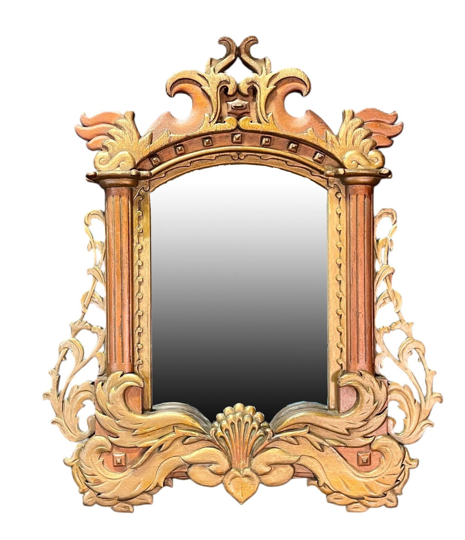19th CENTURY ENGLISH GILT FRAMED MIRROR (1 of 4)