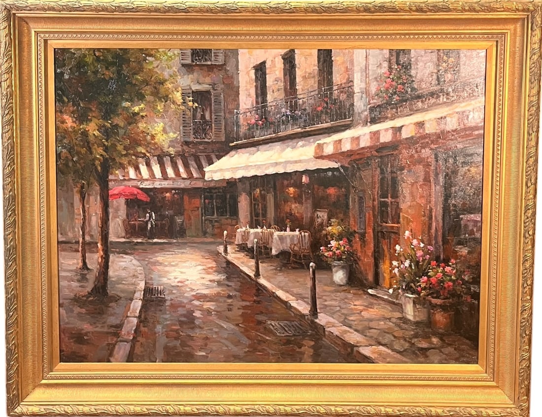 TITLE? PAINTING BY JOHN H, SIGNED (1 of 4)