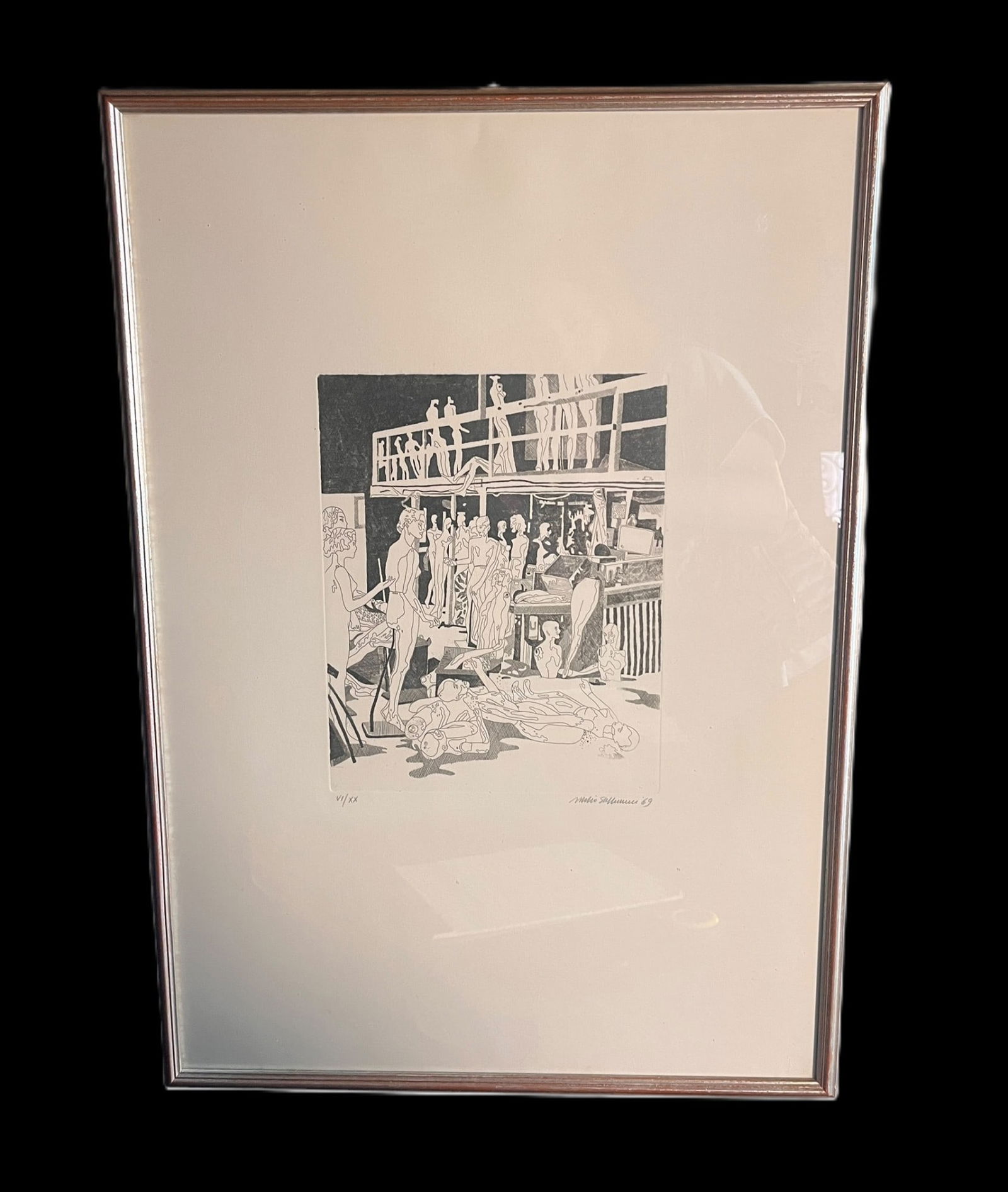 B/W LITHOGRAPH Height: 28.2 in. by Width: 20 in. (1 of 3)