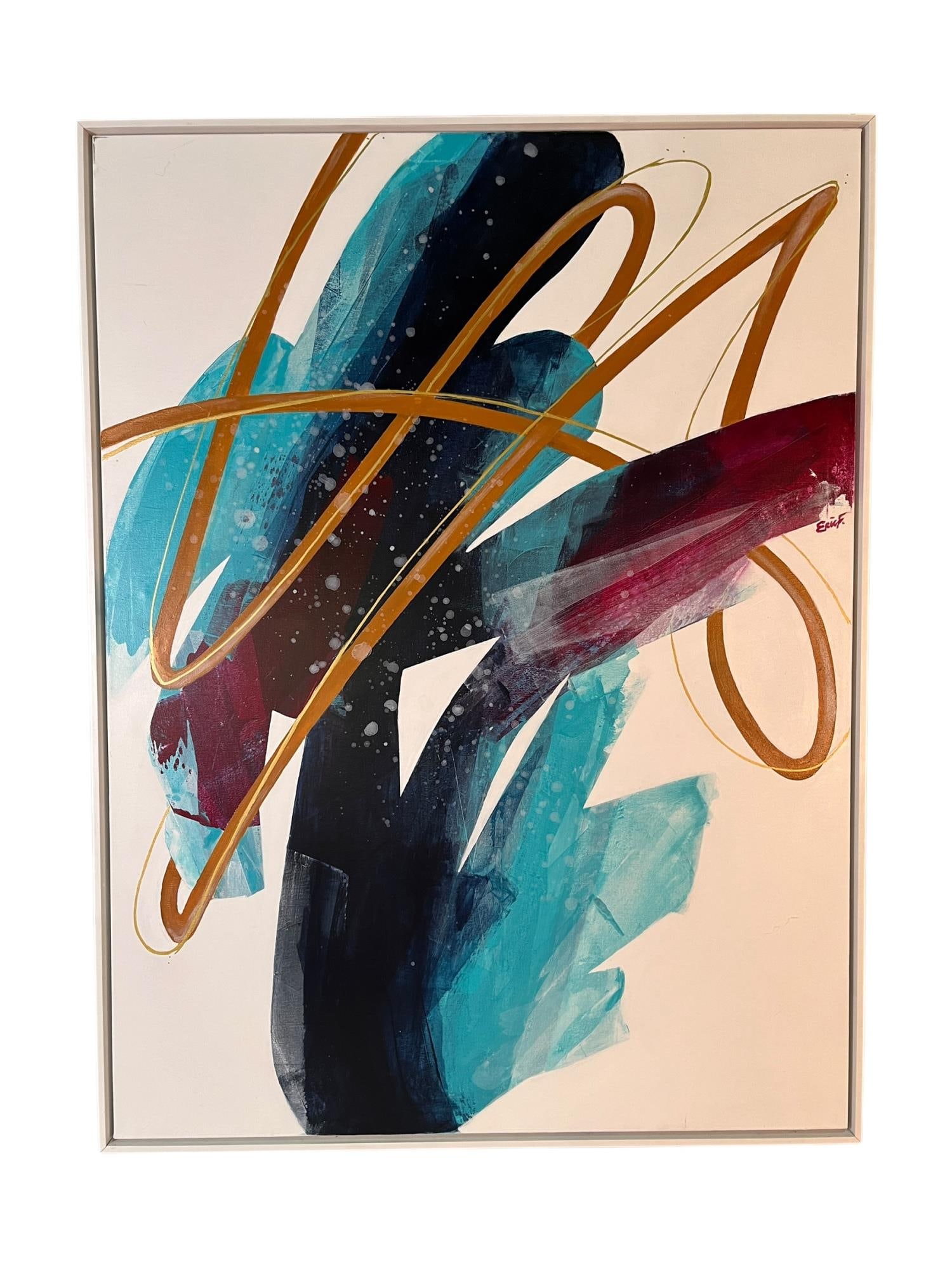 "WEARABLE ART" BY ERIC FISHER acrylic on canvas  Height: 49.3 in. by Width: 37.4 in. (1 of 4)