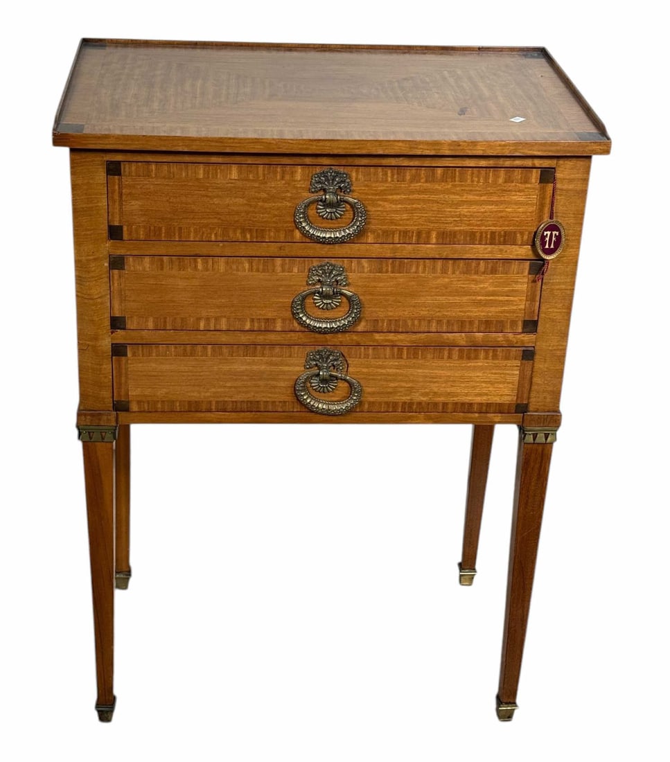19th CENTURY SIDE TABLE WITH INLAY (1 of 4)