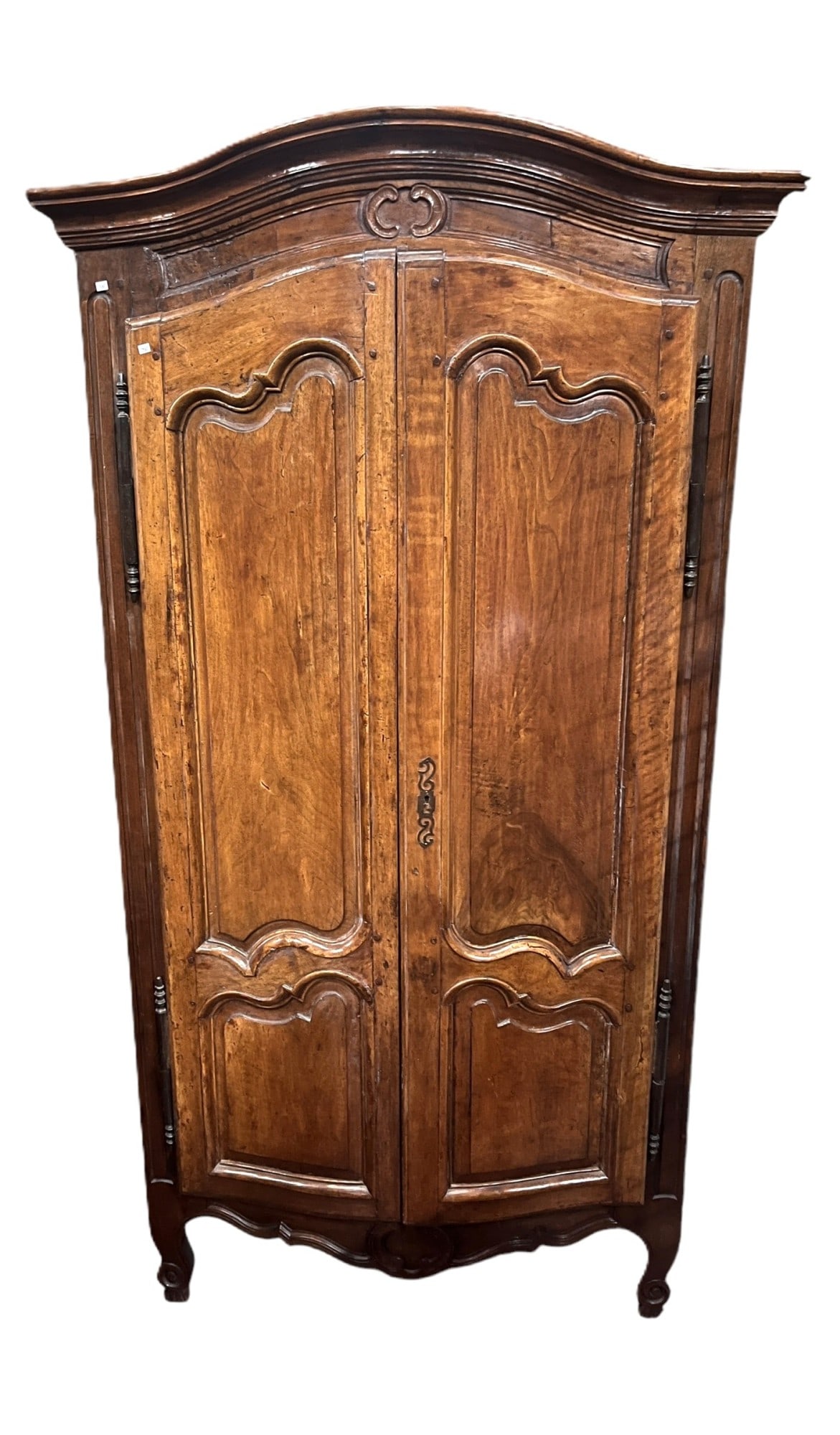 CIRCA 1800's FRENCH LOUIS XV STYLE CHERRY CORNER CABINET (1 of 8)