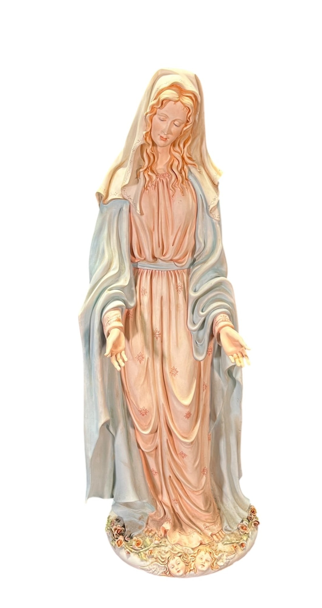 PORCELAIN FIGURE OF MARY CAPODIMONTE: PORCELAIN FIGURE OF MARY BY CAPODIMONTE Height: 28 in. by Width: 10 in. by Depth: 10 in.