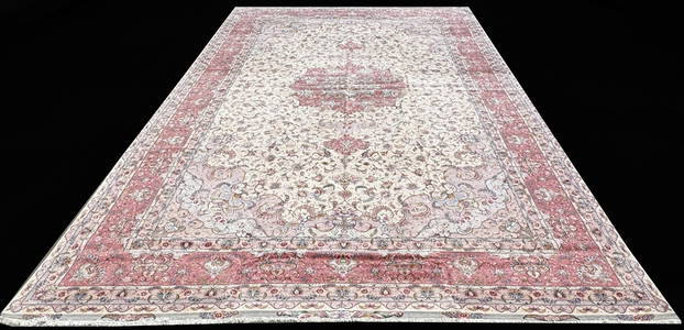 PALATIAL SIZE SIGNED PERSIAN TABRIZ CARPET