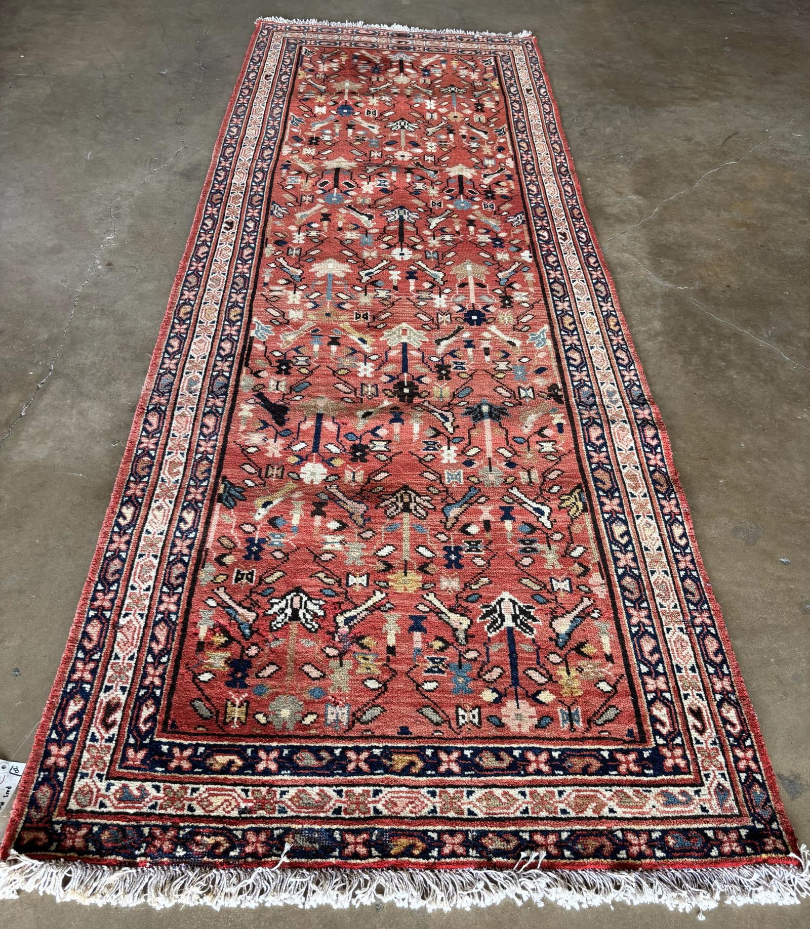 PERSIAN RUNNER: PERSIAN RUNNER. #20 Height: 10 ft. 4 in. by Width: 3 ft. 9 in.