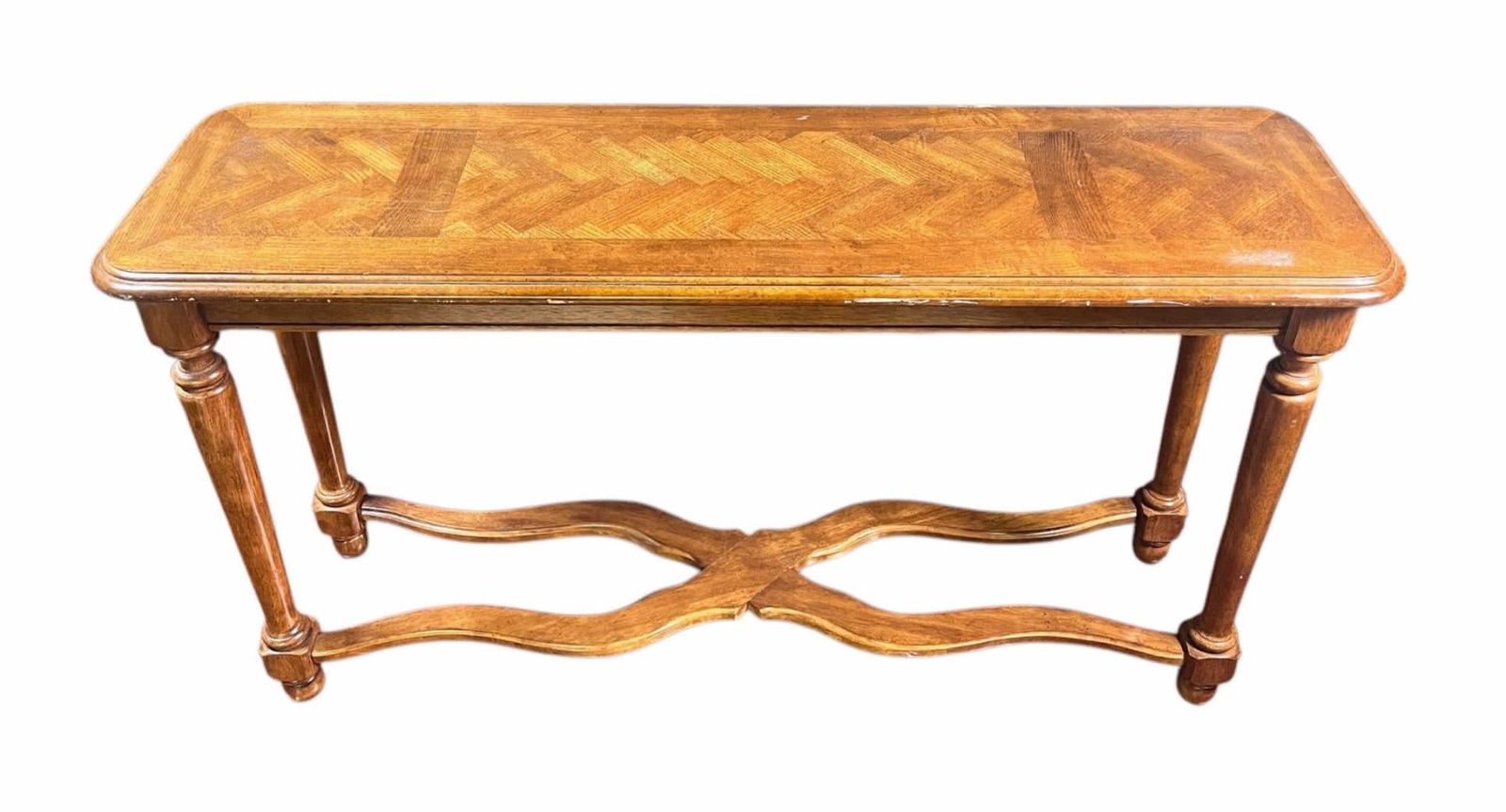 OAK CONSOLE TABLE (1 of 3)