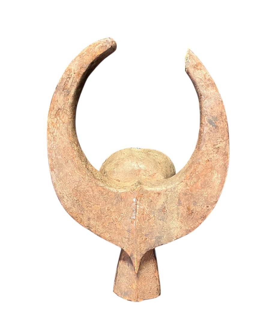 AFRICAN CONGO CARVED HEADCREST (1 of 2)