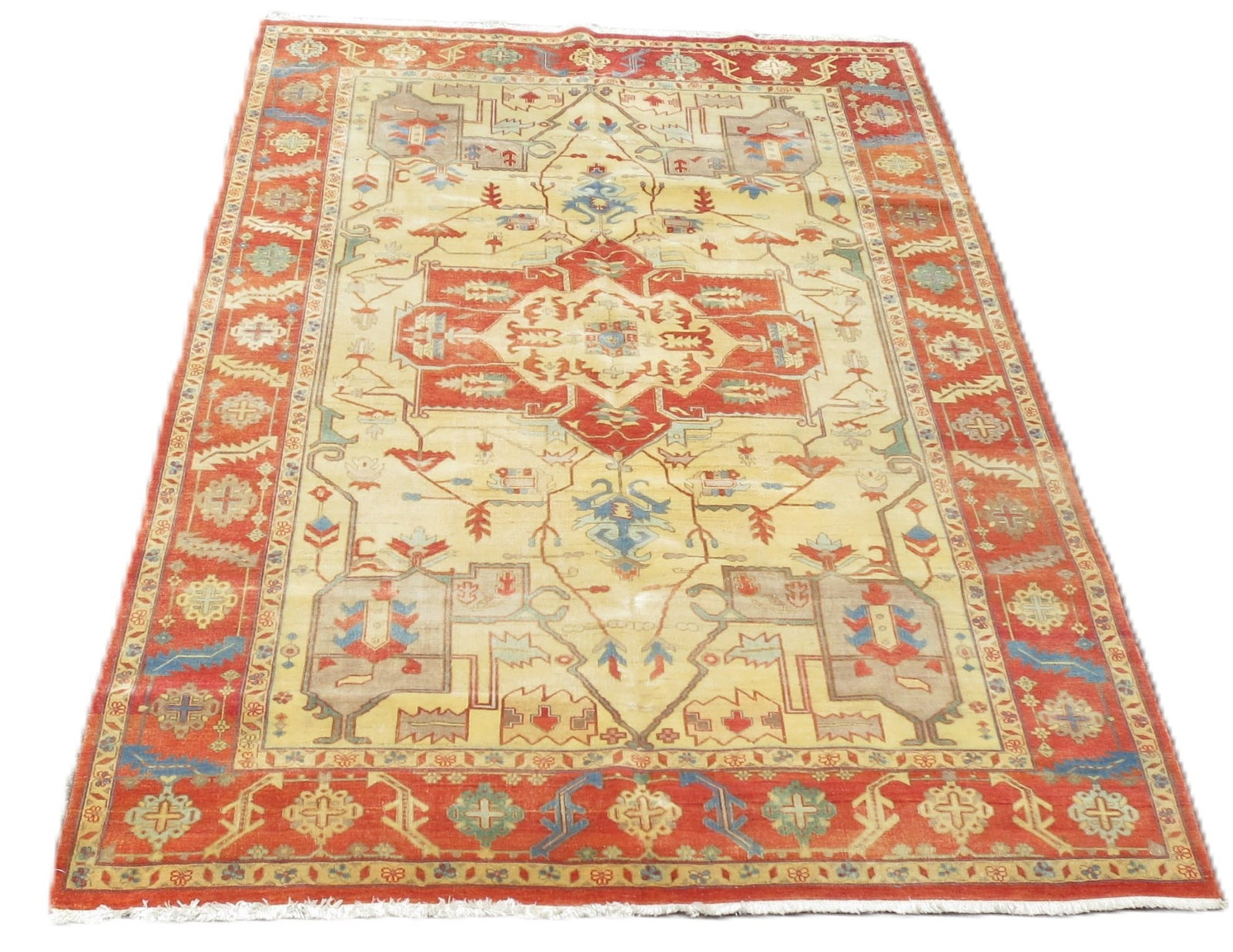 PERSIAN HERIZ CARPET: PERSIAN HERIZ CARPET Height: 10 in. by Width: 6 ft.
