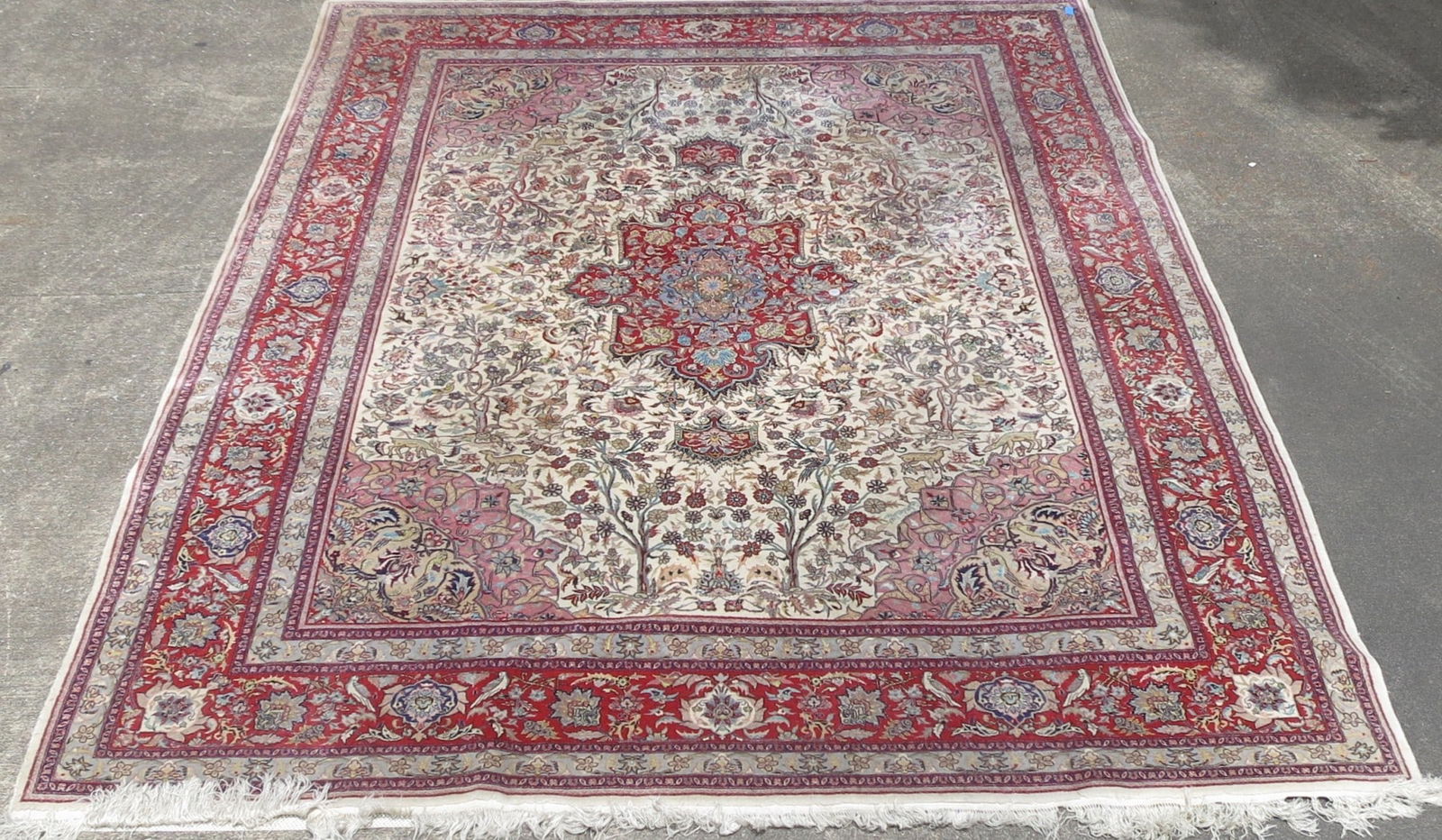 RED PERSIAN KASHAN  RUG (1 of 7)