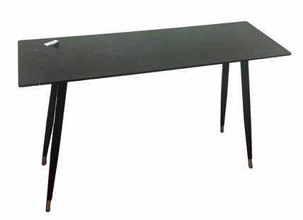 50'S STYLE EBONIZED CONSOLE TABLE CONSOLE TABLE: 50'S STYLE EBONIZED CONSOLE TABLE CONSOLE TABLE Height: 30 in. by Width: 47.25 in. by Depth: 15.75 in.