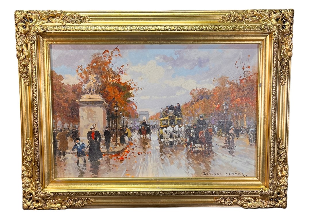 EDOUARD CORTES GICLEE ON CANVAS: EDOUARD CORTES GICLEE ON CANVAS. Height: 23 in. by Width: 31 in.