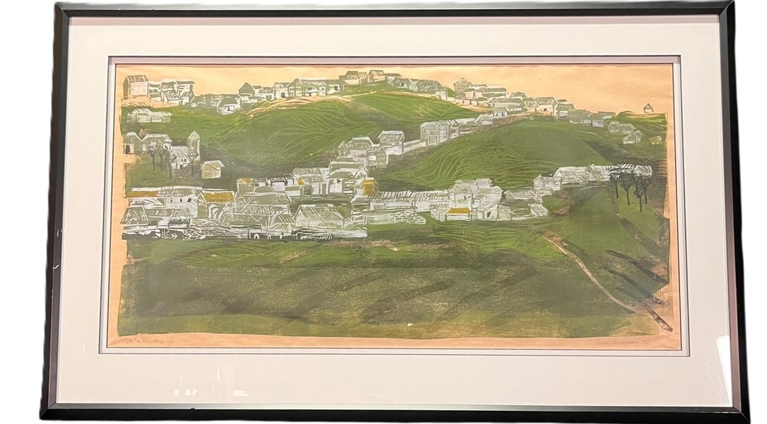 "DE LA FRONTERA" WOODBLOCK PRINT ON PAPER (1 of 3)