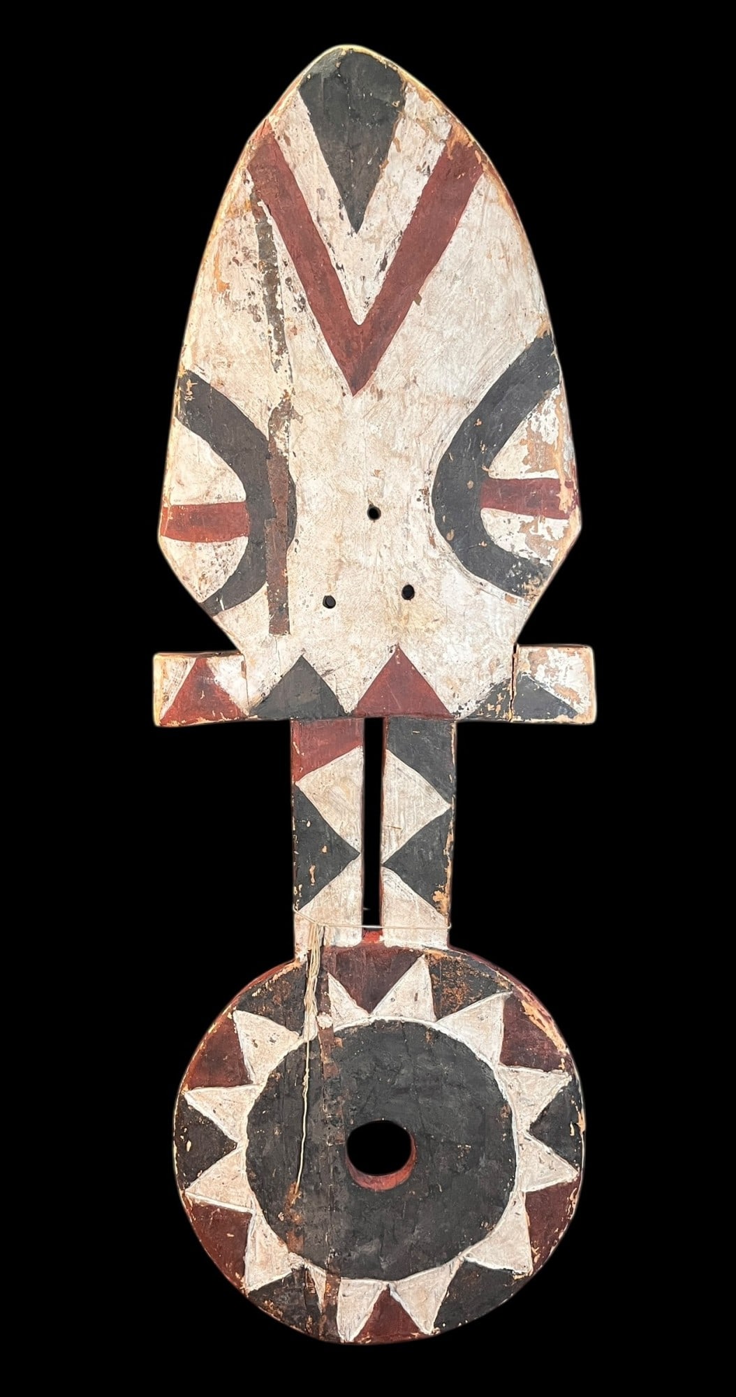 LARGE AFRICAN PLANK SCULPTURE: LARGE AFRICAN PLANK SCULPTURE Height: 76 in. by Width: 26 in.