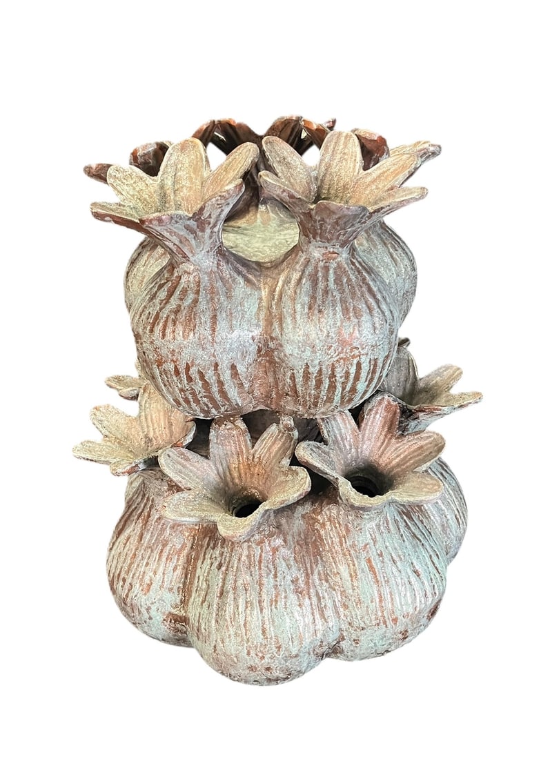 AMSTERDAM BRONZE TULIPIERE: AMSTERDAM BRONZE TULIPIERE. Height: 19 in. by Width: 15 in. by Depth: 15 in.