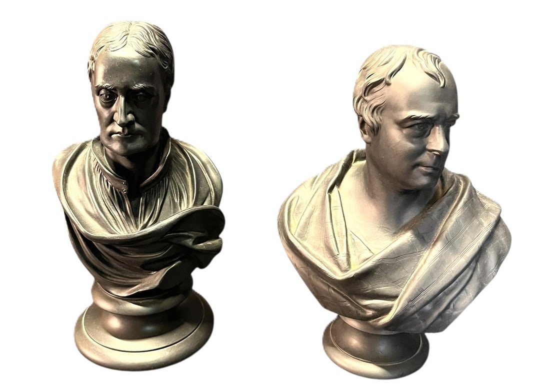 WEDGWOOD BUSTS OF ROBERT BURNS & WALTER R. SCOTT (1 of 10)