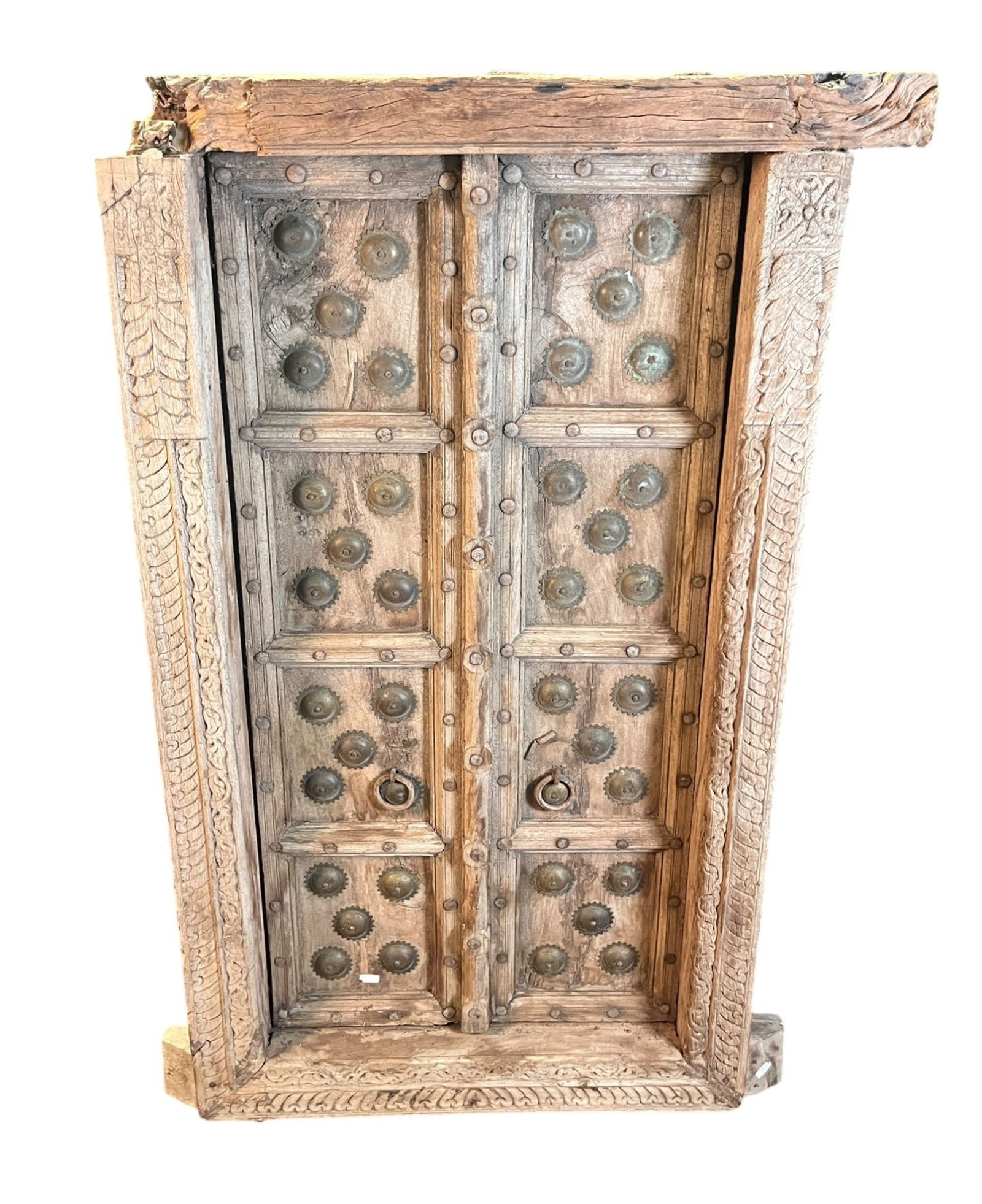 ANTIQUE INDIAN HAND CARVED DOOR (1 of 4)