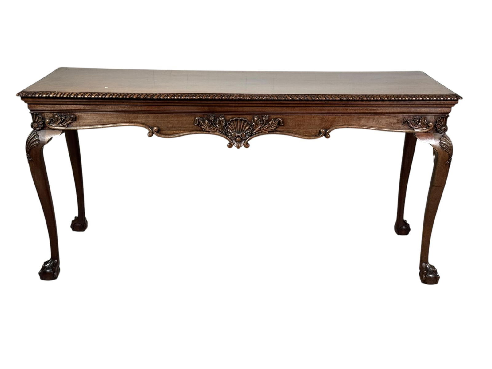 19th CENTURY CHIPPENDALE STYLE MAHOGANY CONSOLE (1 of 5)