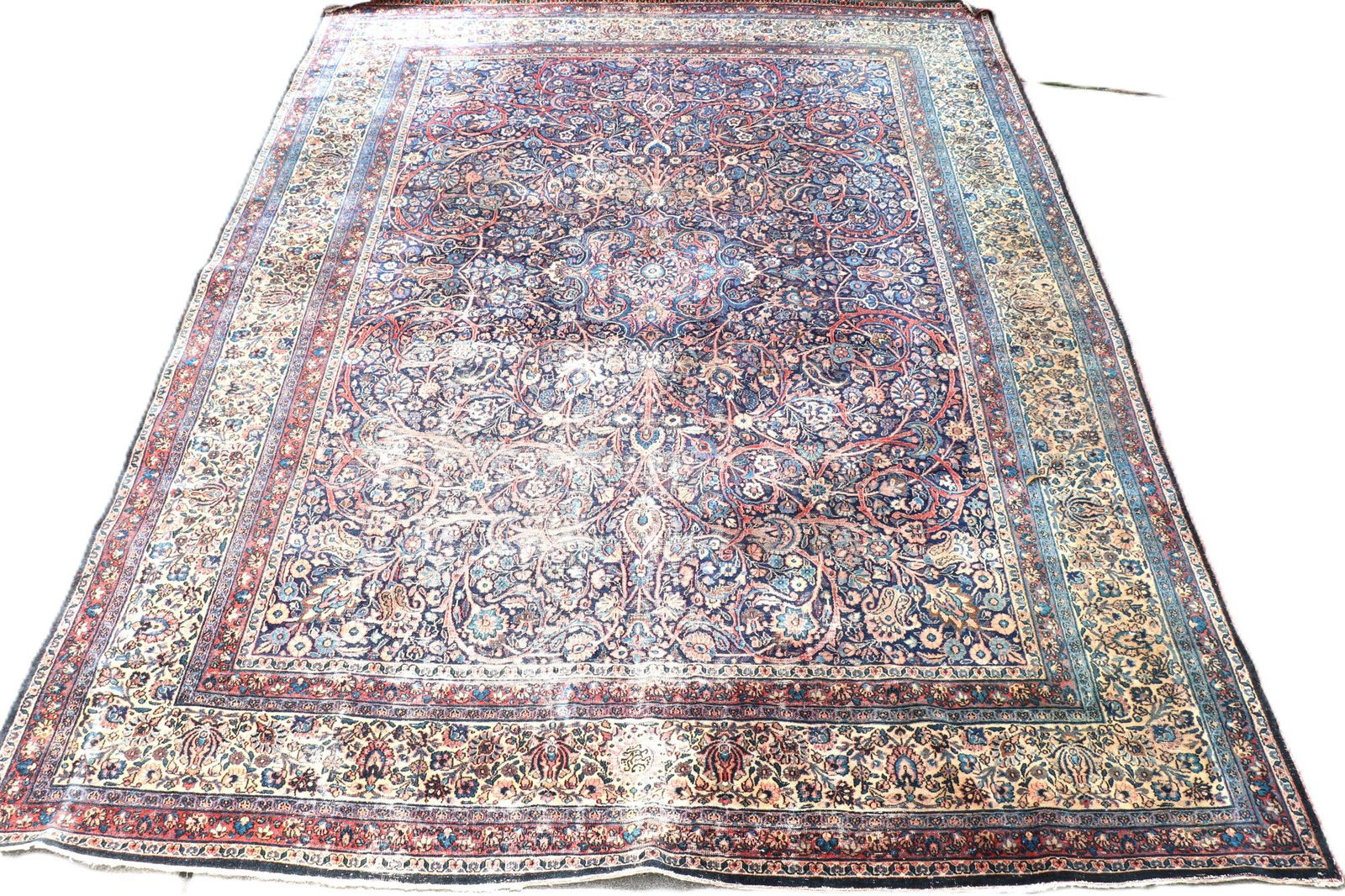 ANTIQUE HAND KNOTTED PERSIAN CARPET (1 of 6)
