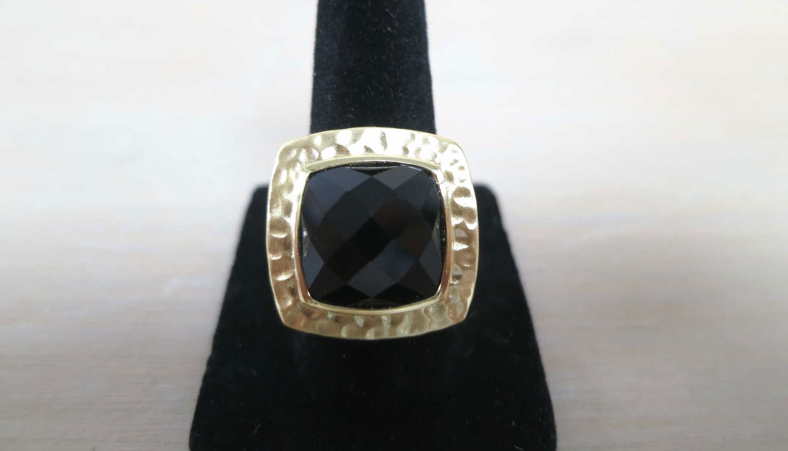 DAVID YURMAN STYLE BLACK ONYX RING (1 of 3)