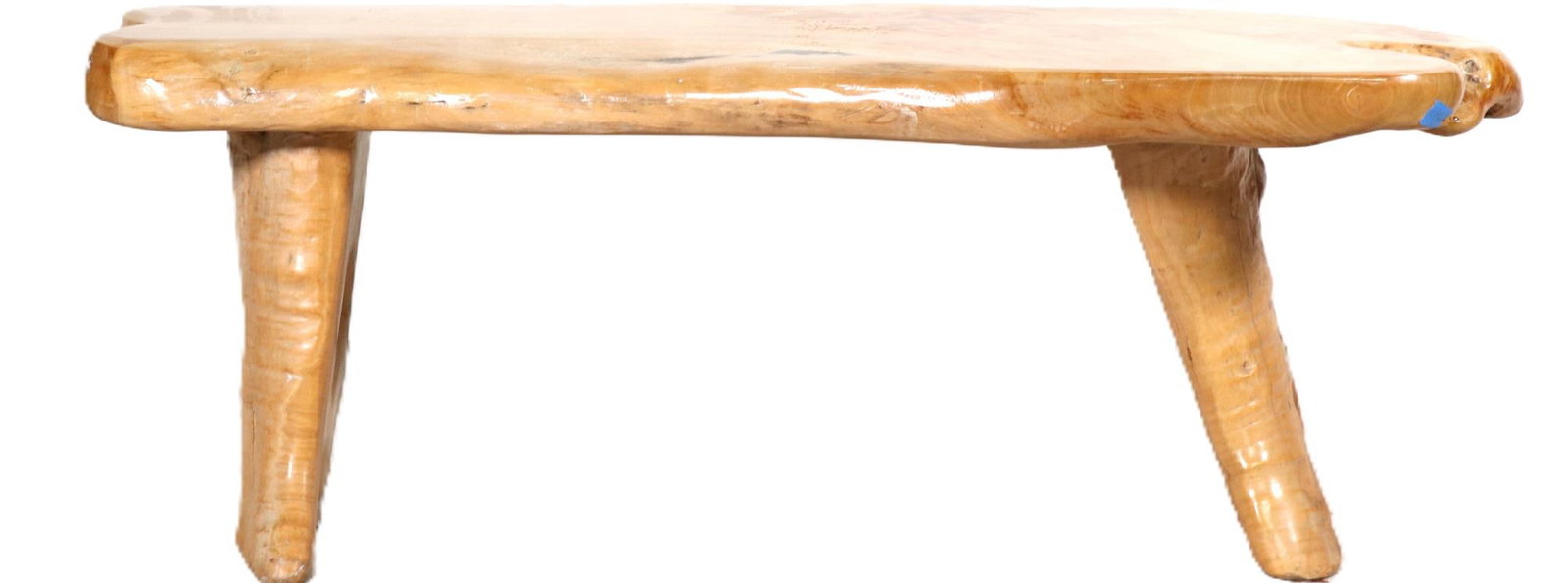 ORGANIC WOODEN PINE COFFEE TABLE: ORGANIC WOODEN PINE COFFEE TABLE. Height: 18.5 in. by Width: 51 in. by Depth: 21 in