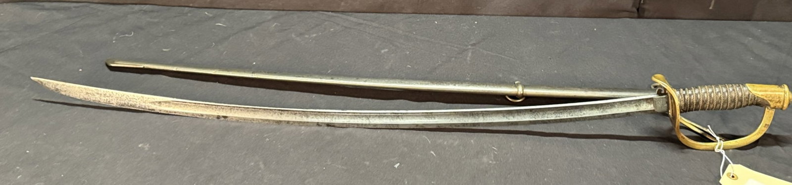 1864 Dated Ames Civil War Cavalry Saber With Scabb: 1864 Dated Ames Civil War Cavalry Saber With Scabbard (Model 1860). This is an original classic Civil War model 1860 cavalry saber. This is the pattern so often carried by soldiers of the Civil War. T