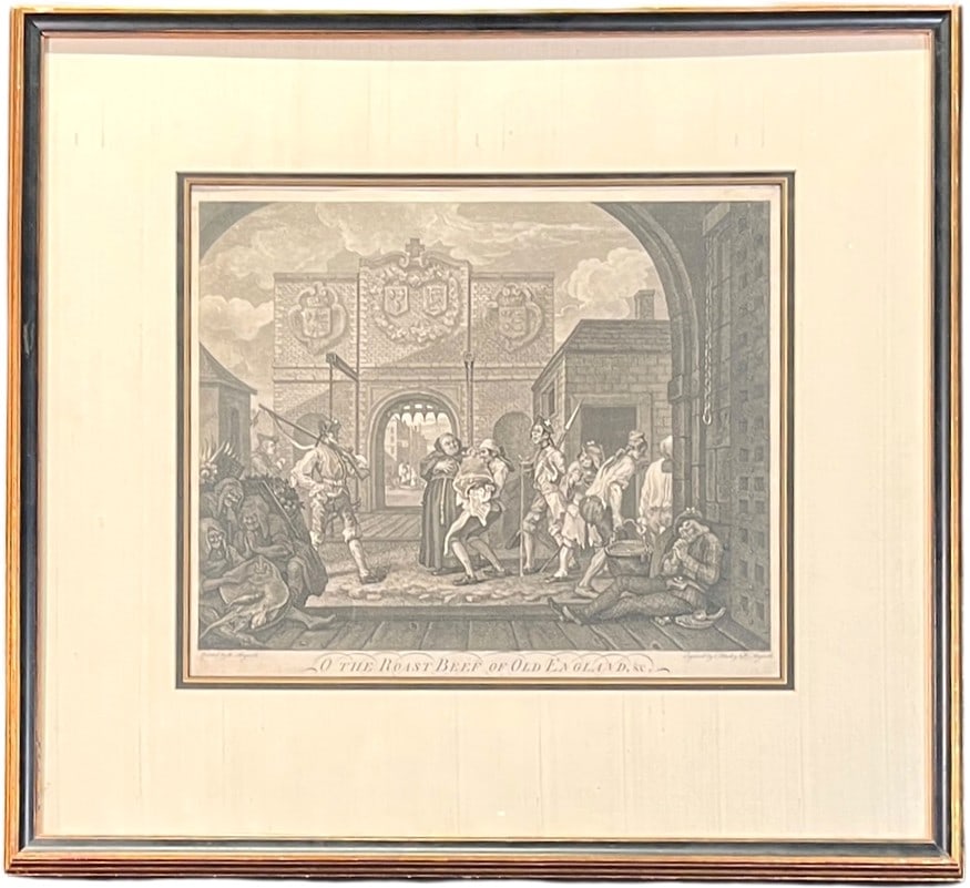"THE ROAST BEEF OF ENGLAND" BY WILLIAM HOGARTH (1 of 4)