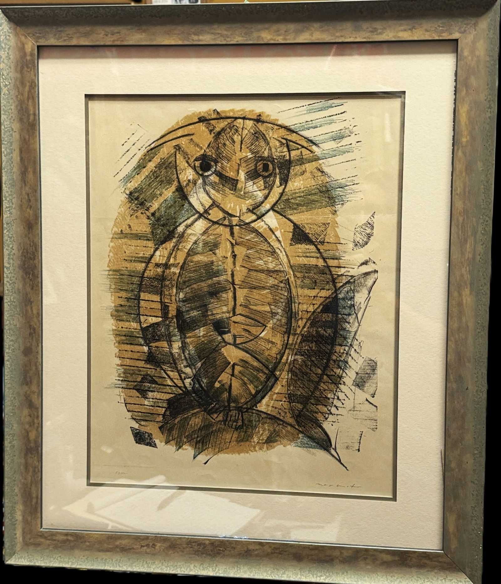 1955 LITHOGRAPH BY MAX ERNST: MAX ERNST 1955 LITHO Height: 18 in. by Width: 14