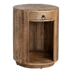 CONTEMPORARY PINE SIDE TABLE (1 of 3)