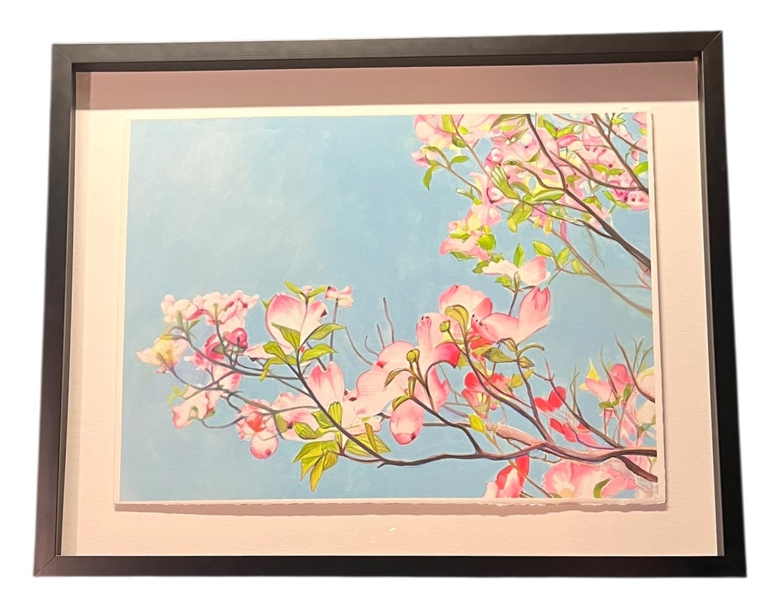 HENRY MEMBERNO CHERRY BLOSSOM WATERCOLOR & ARCYLIC (1 of 3)