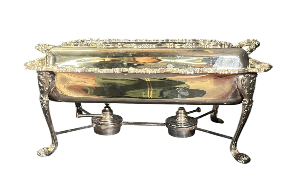 VINTAGE SILVER PLATED WARMING COVERED DISH (1 of 6)