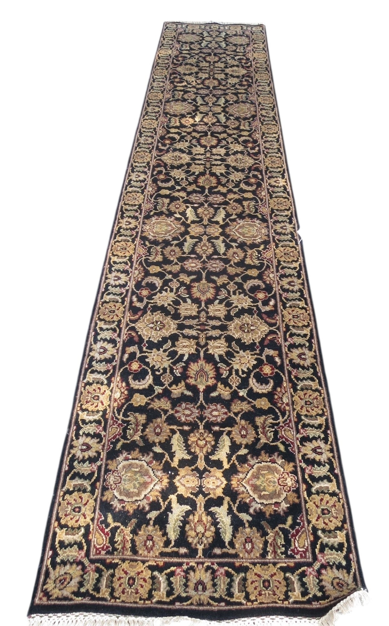 HAND WOVEN INDIAN WOOL PILE RUNNER (1 of 2)